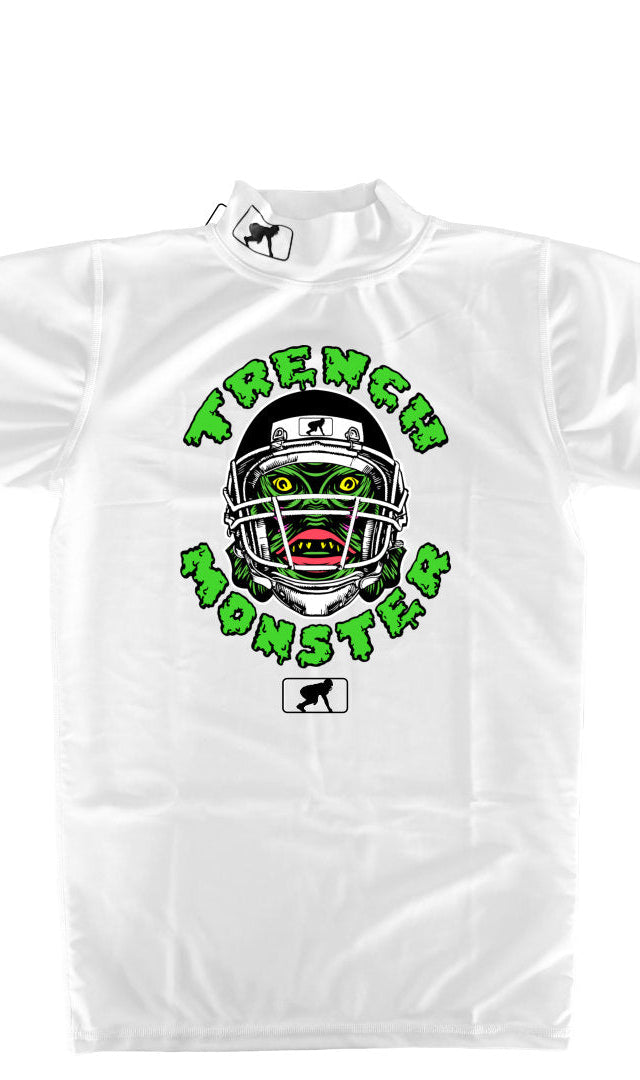 TRENCH MONSTER - Mock Neck Short Sleeve Compression Top