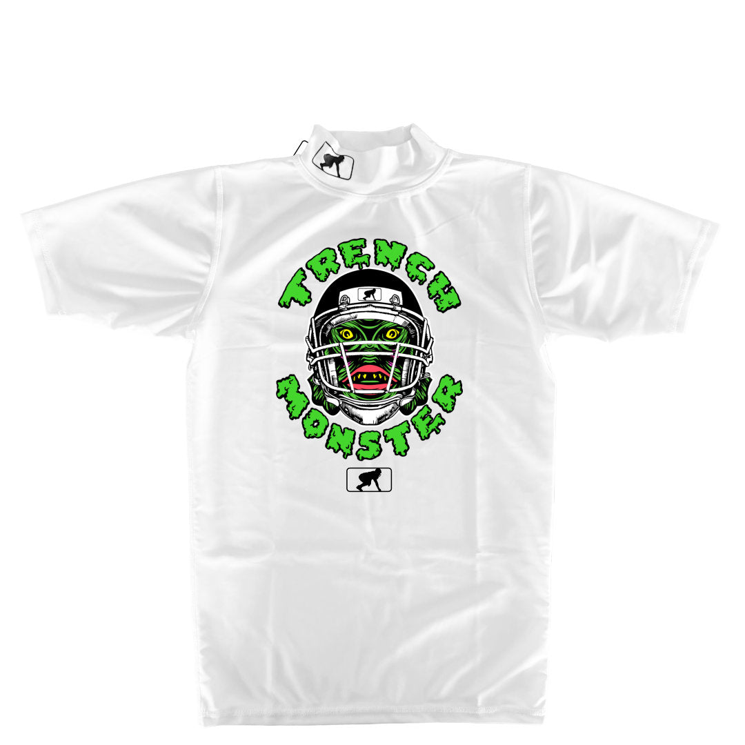 TRENCH MONSTER - Mock Neck Short Sleeve Compression Top