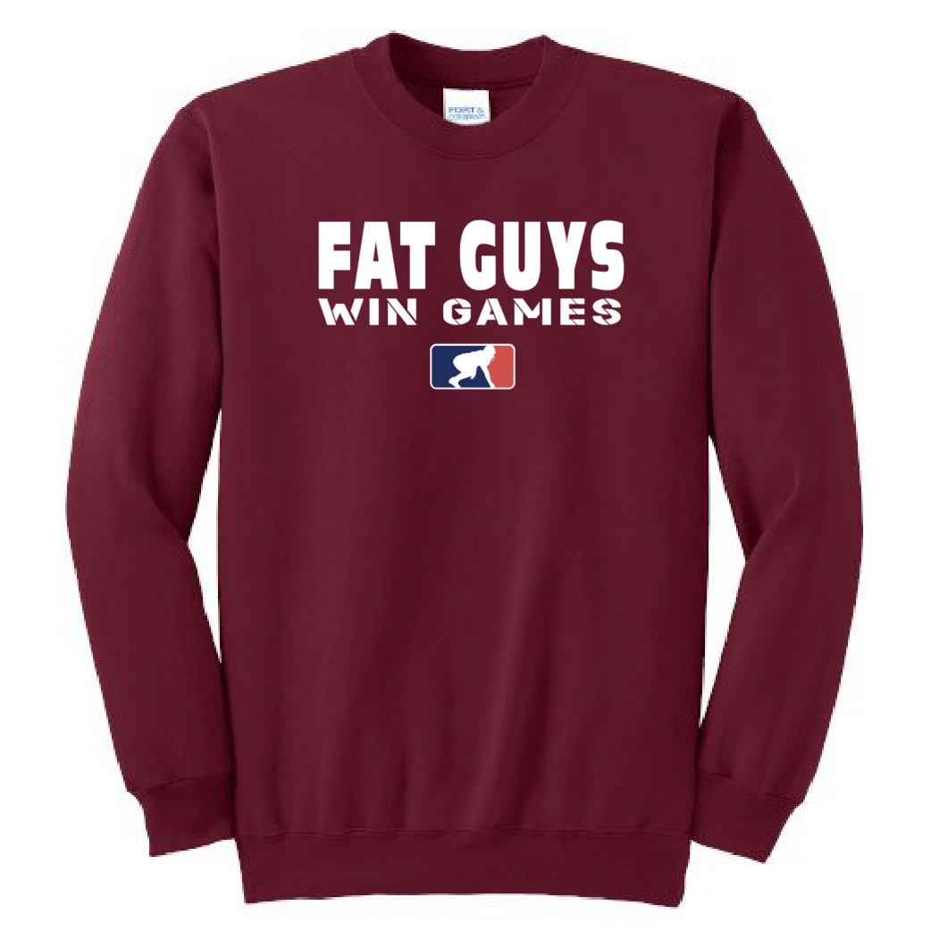 FAT GUYS WIN GAMES - Crewneck