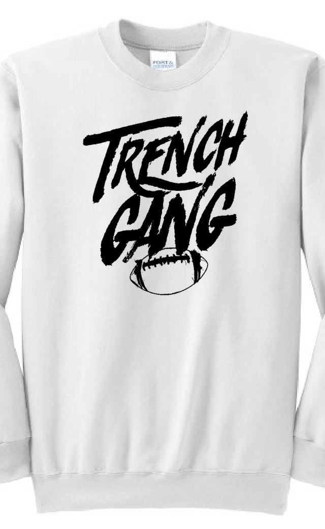 TRENCH GANG (Black) - Crewneck