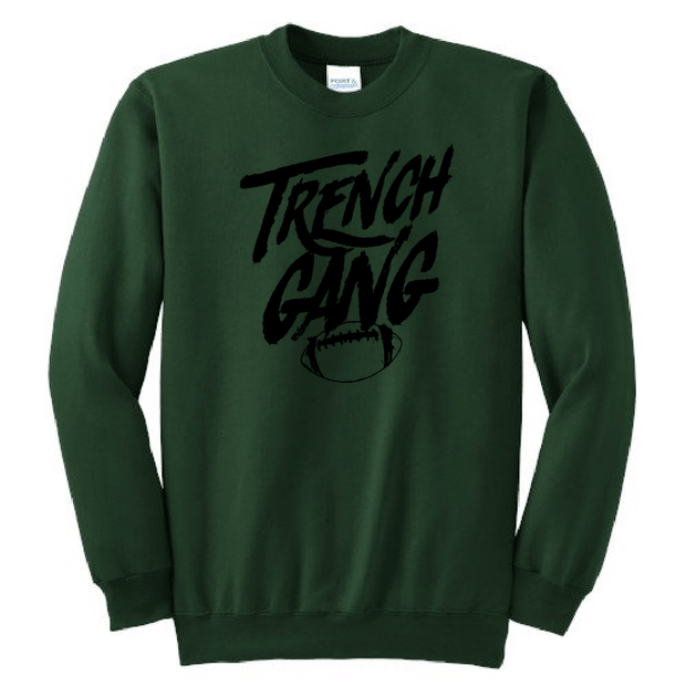 TRENCH GANG (Black) - Crewneck