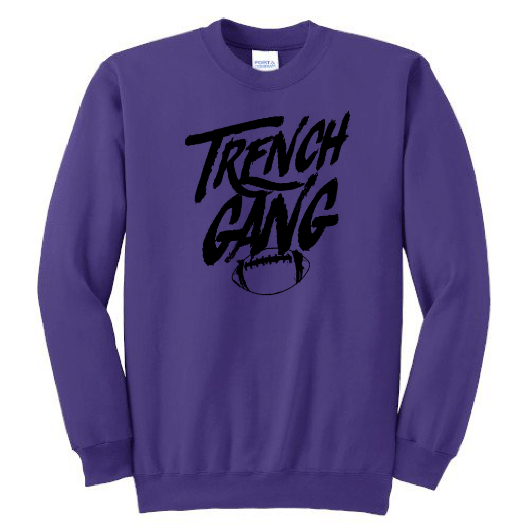 TRENCH GANG (Black) - Crewneck