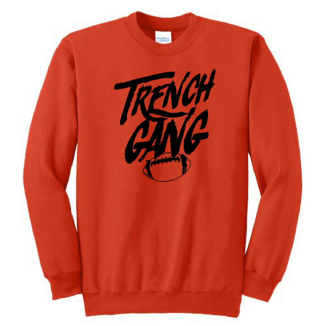 TRENCH GANG (Black) - Crewneck