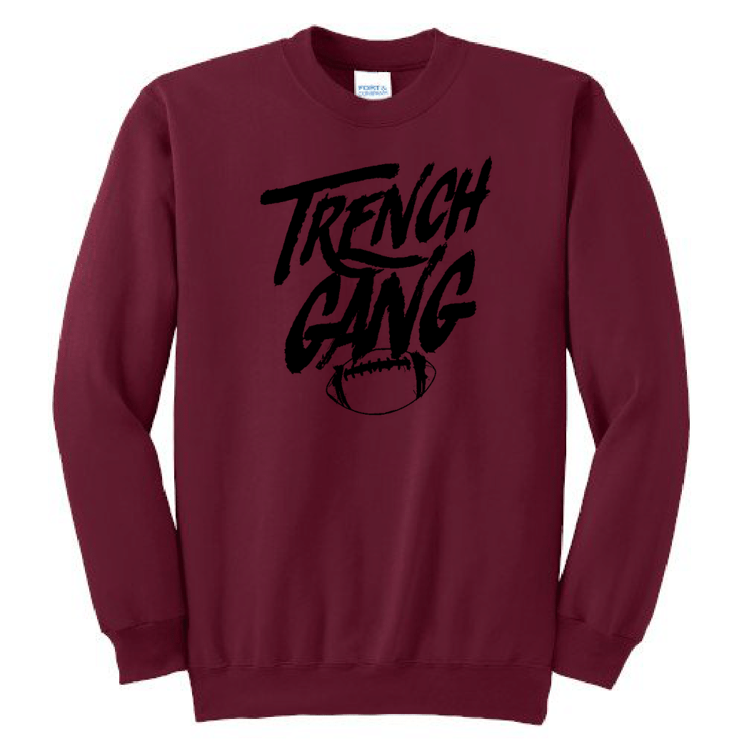 TRENCH GANG (Black) - Crewneck