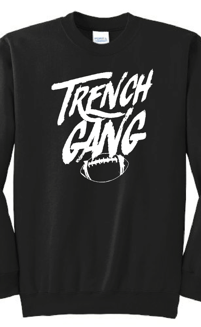 TRENCH GANG (White) - Crewneck