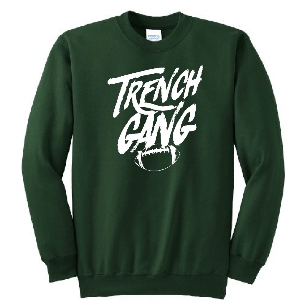 TRENCH GANG (White) - Crewneck