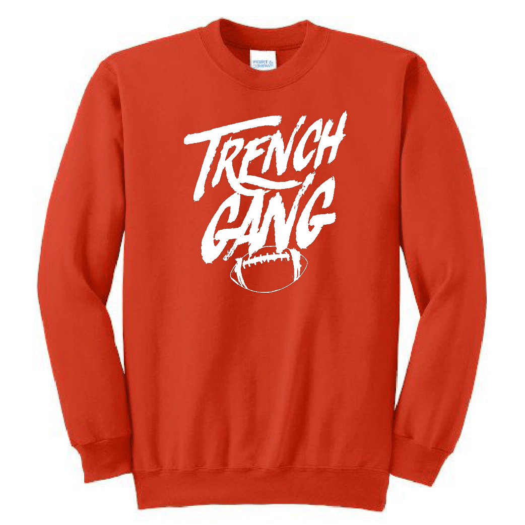 TRENCH GANG (White) - Crewneck