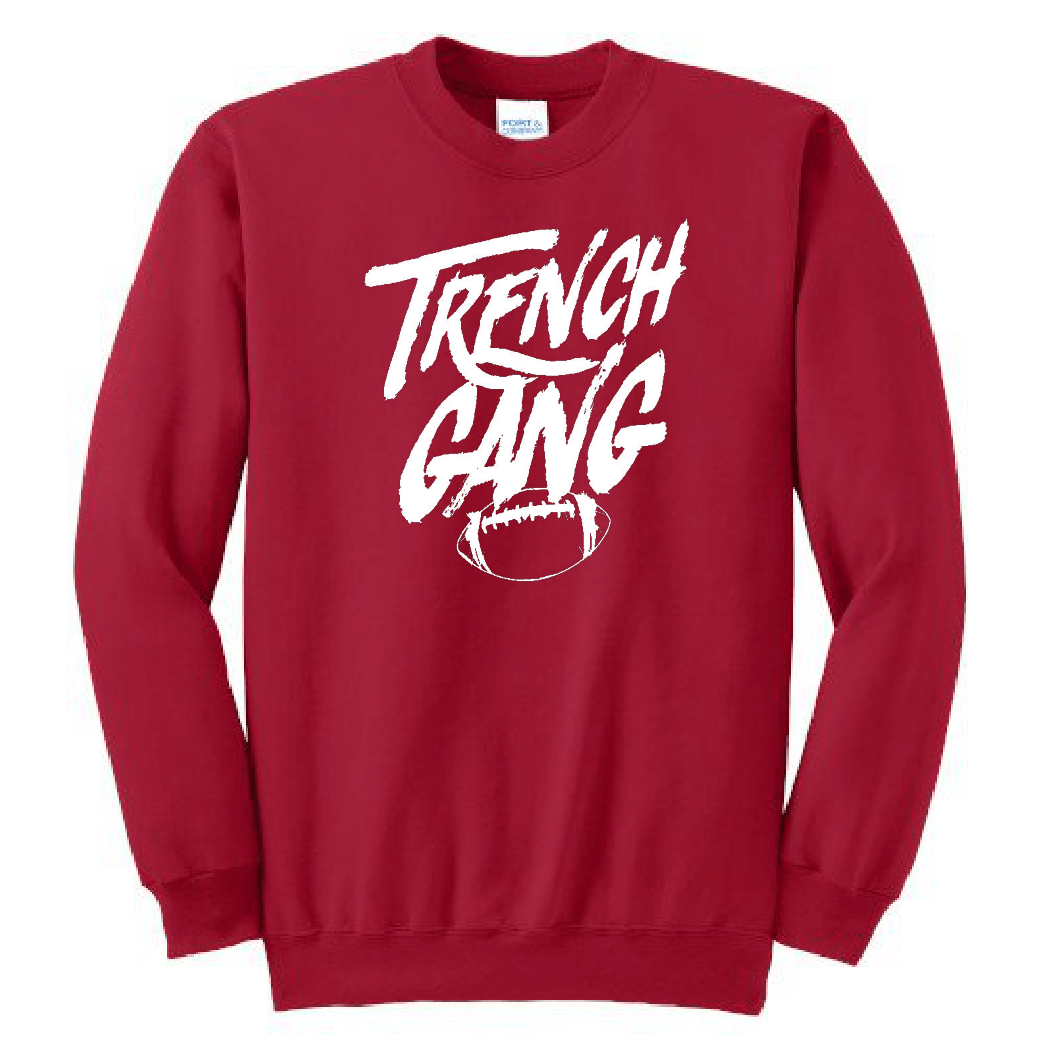 TRENCH GANG (White) - Crewneck