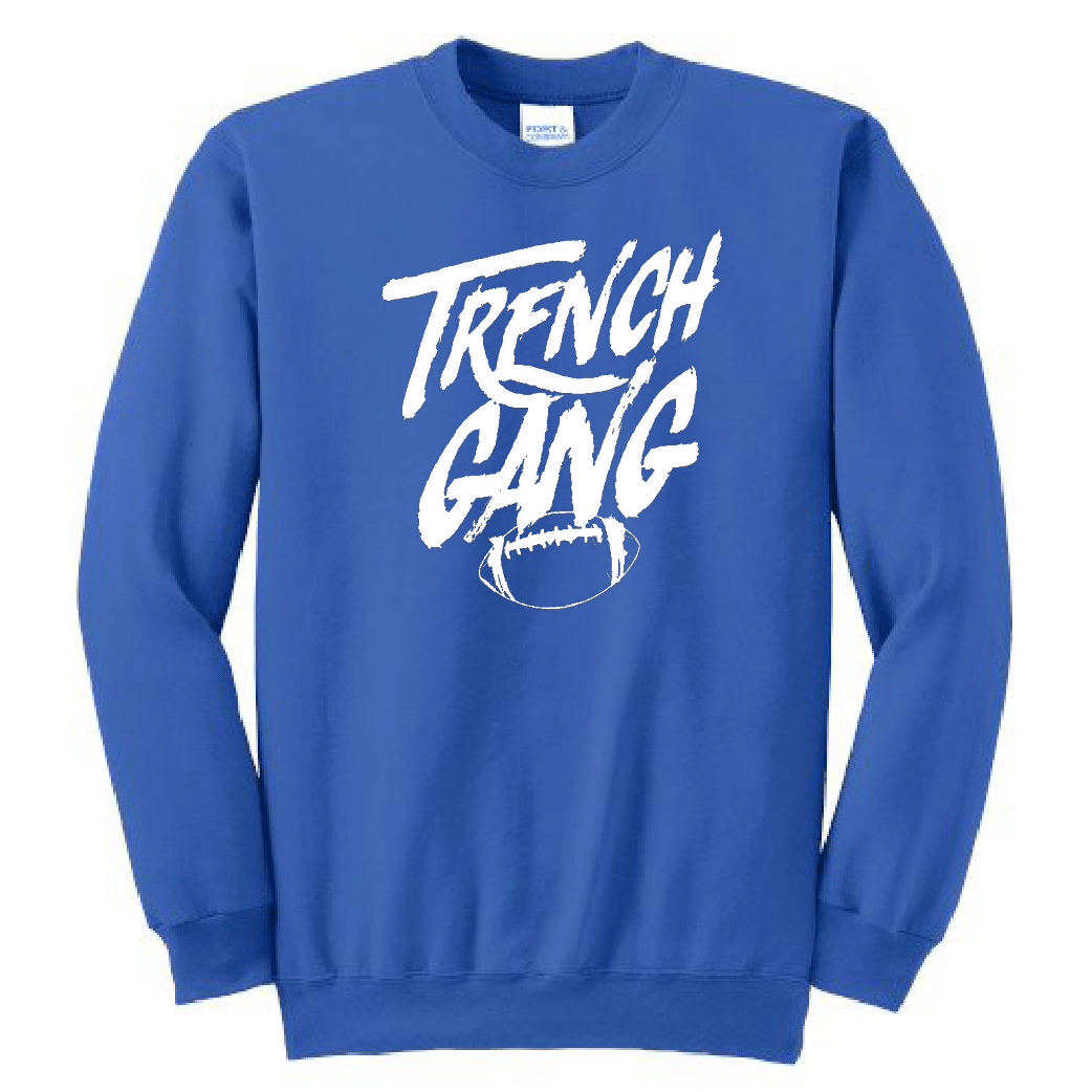 TRENCH GANG (White) - Crewneck