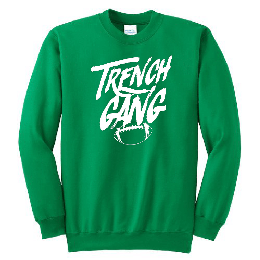 TRENCH GANG (White) - Crewneck