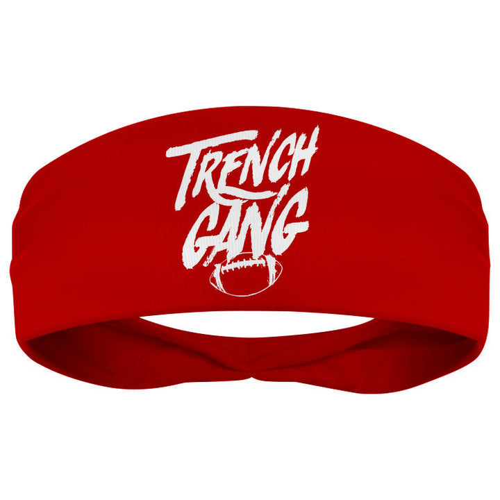 TRENCH GANG (White) - Skull Wrap Headband