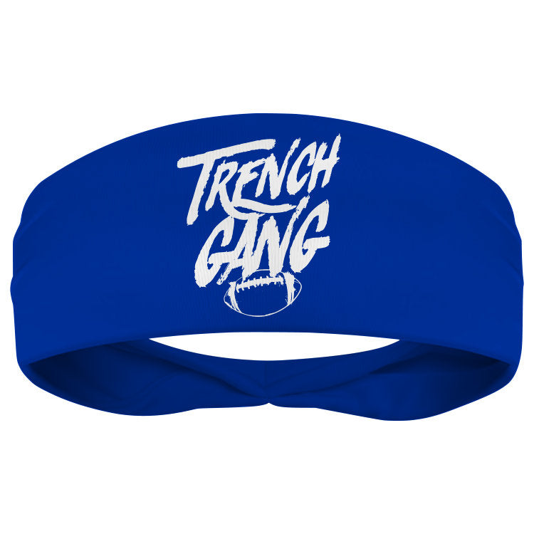 TRENCH GANG (White) - Skull Wrap Headband