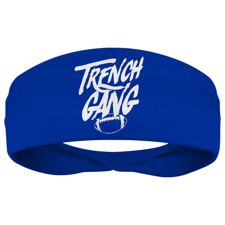 TRENCH GANG (White) - Skull Wrap Headband