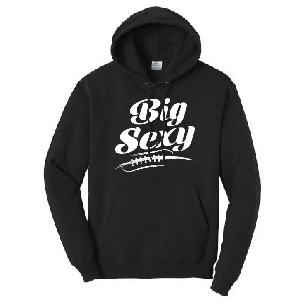 BIG SEXY (White) (A) - Youth Hoodie