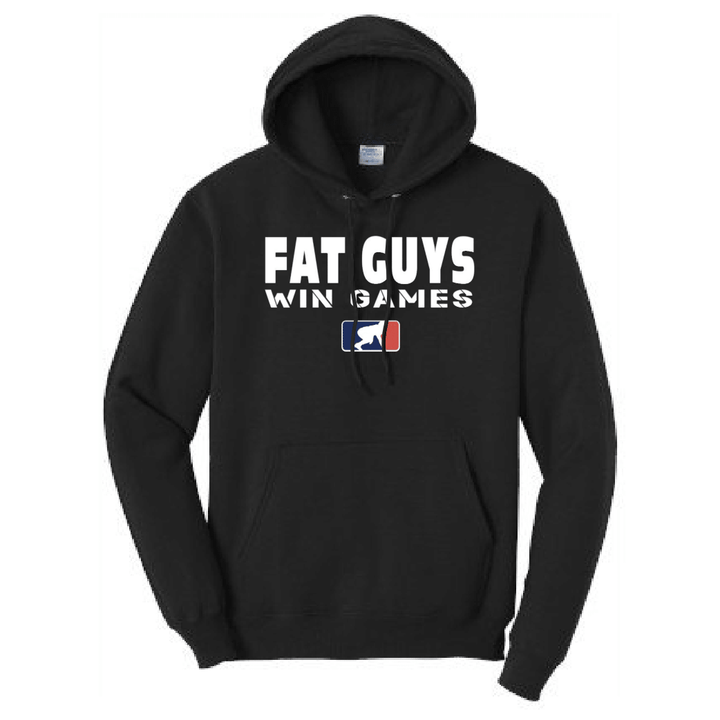 FAT GUYS WIN GAMES - Tall Hoodie