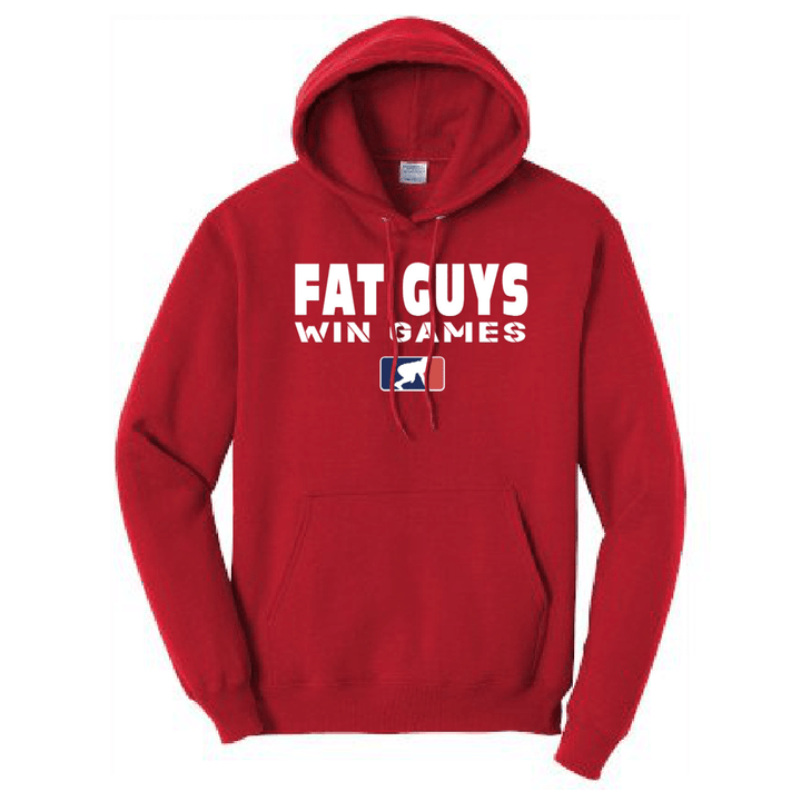 FAT GUYS WIN GAMES - Tall Hoodie