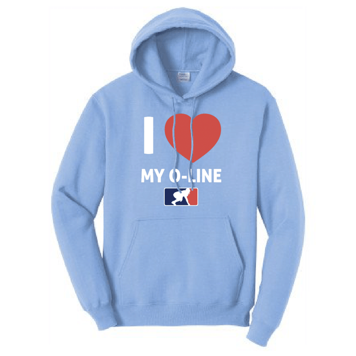 I <3 MY O-LINE - Hoodie