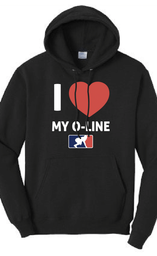 I <3 MY O-LINE - Youth Hoodie