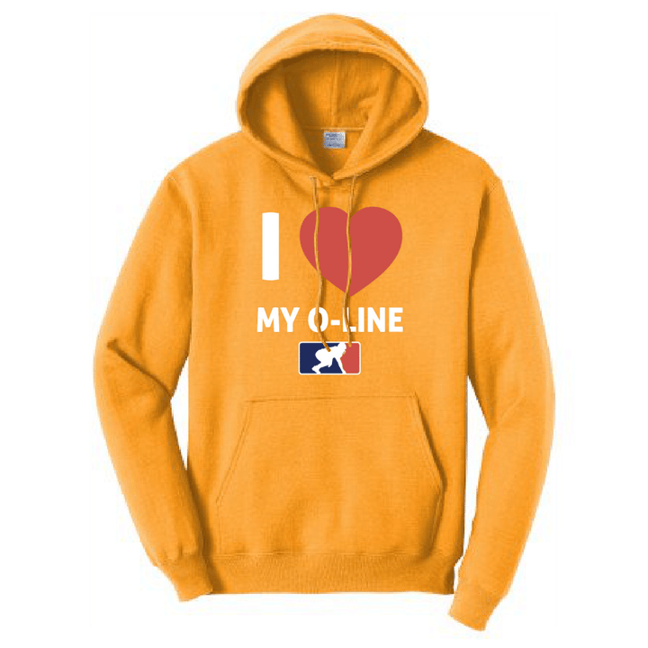 I <3 MY O-LINE - Hoodie