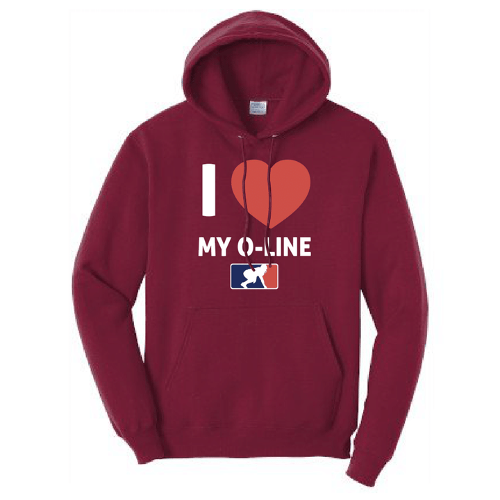 I <3 MY O-LINE - Hoodie