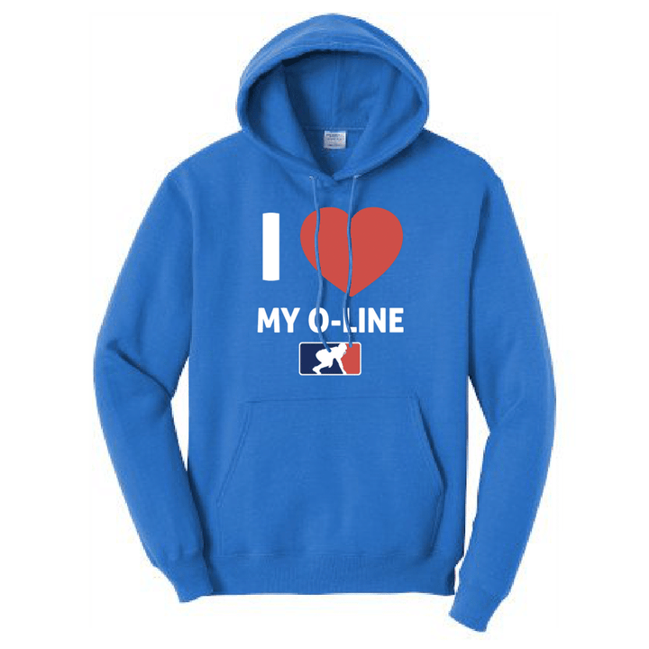 I <3 MY O-LINE - Hoodie