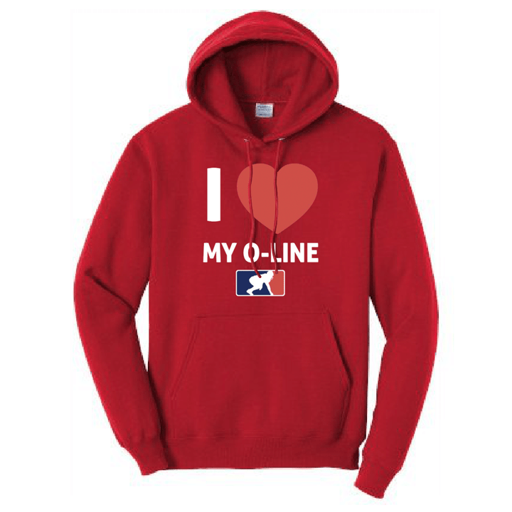 I <3 MY O-LINE - Hoodie