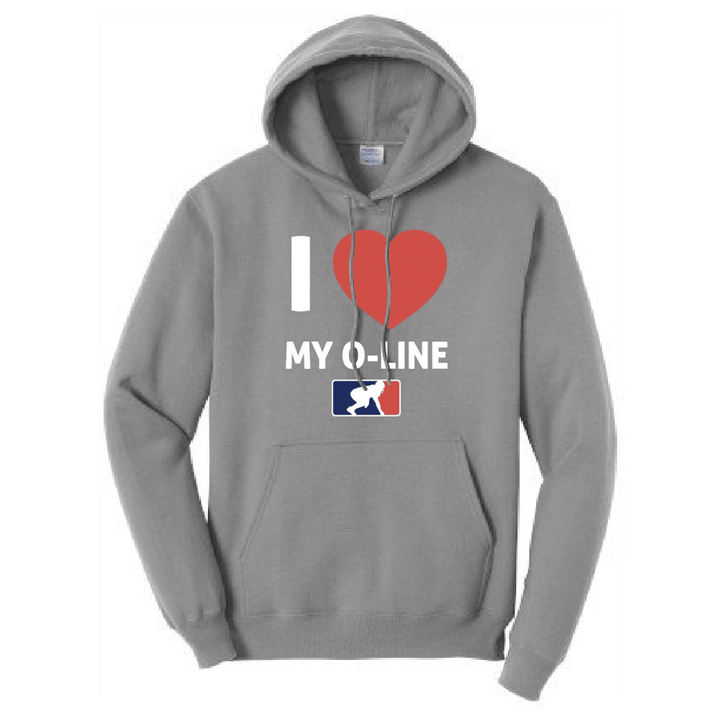I <3 MY O-LINE - Hoodie