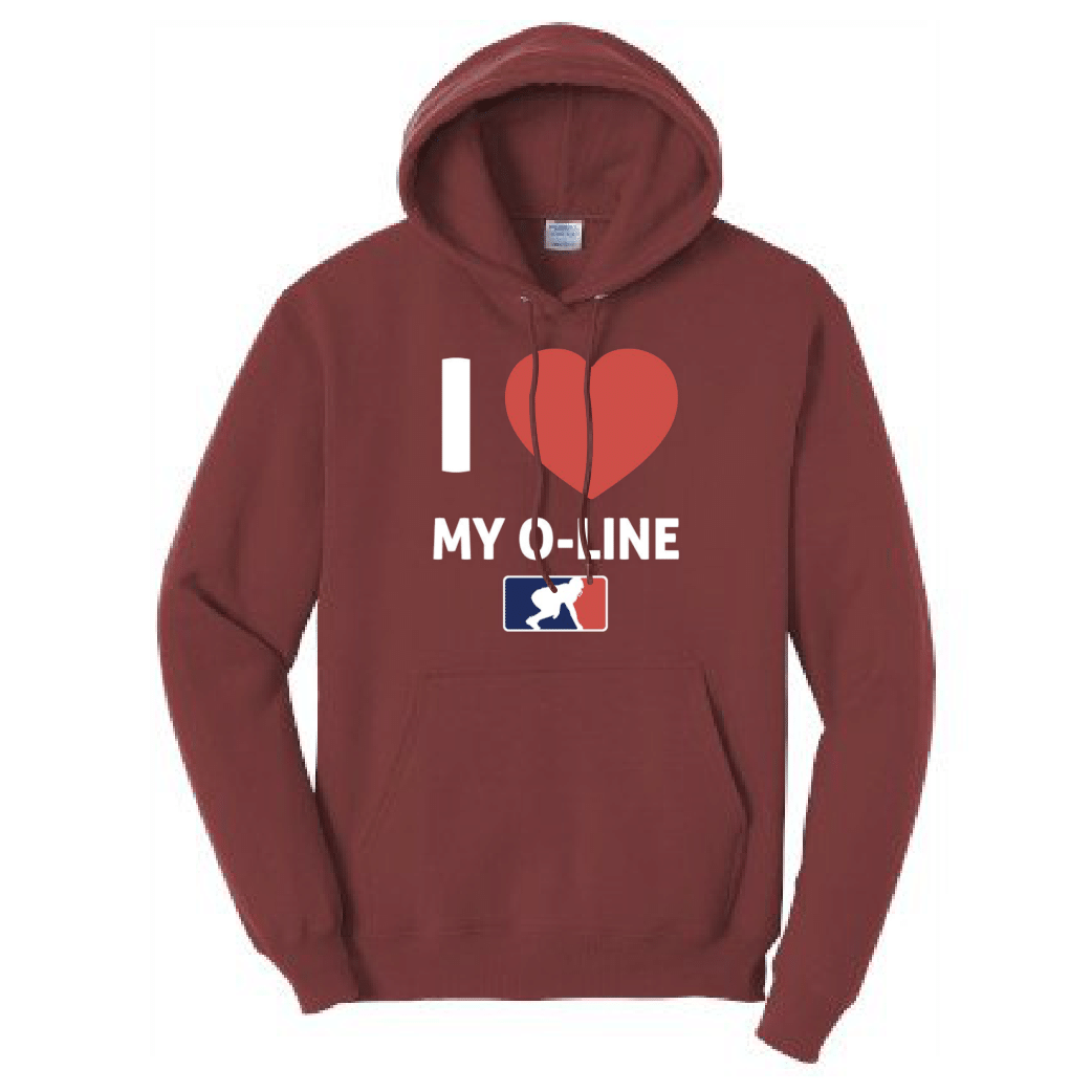 I <3 MY O-LINE - Hoodie