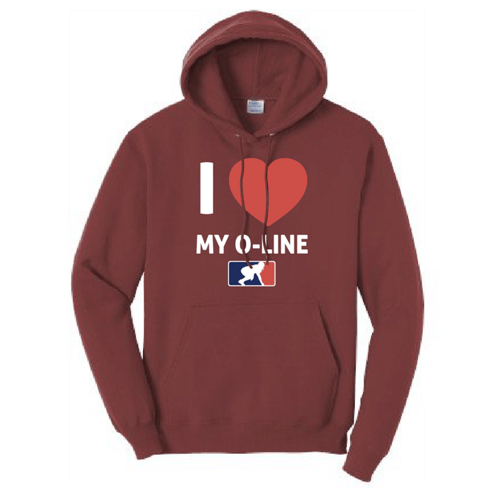I <3 MY O-LINE - Hoodie