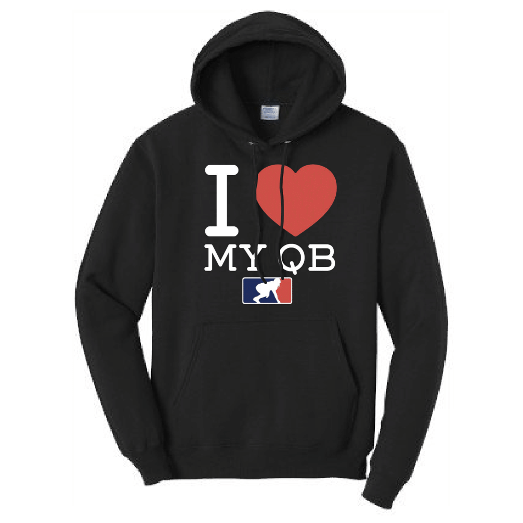 I <3 MY QB - Tall Hoodie