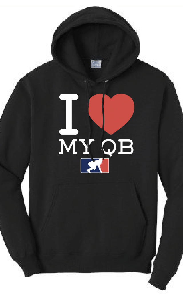 I <3 MY QB - Tall Hoodie