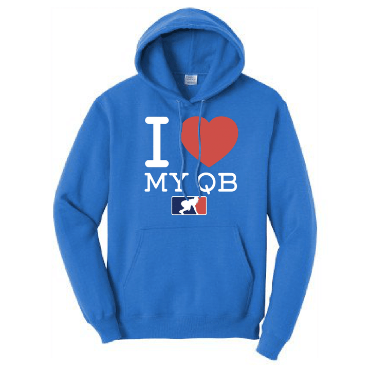 I <3 MY QB - Tall Hoodie