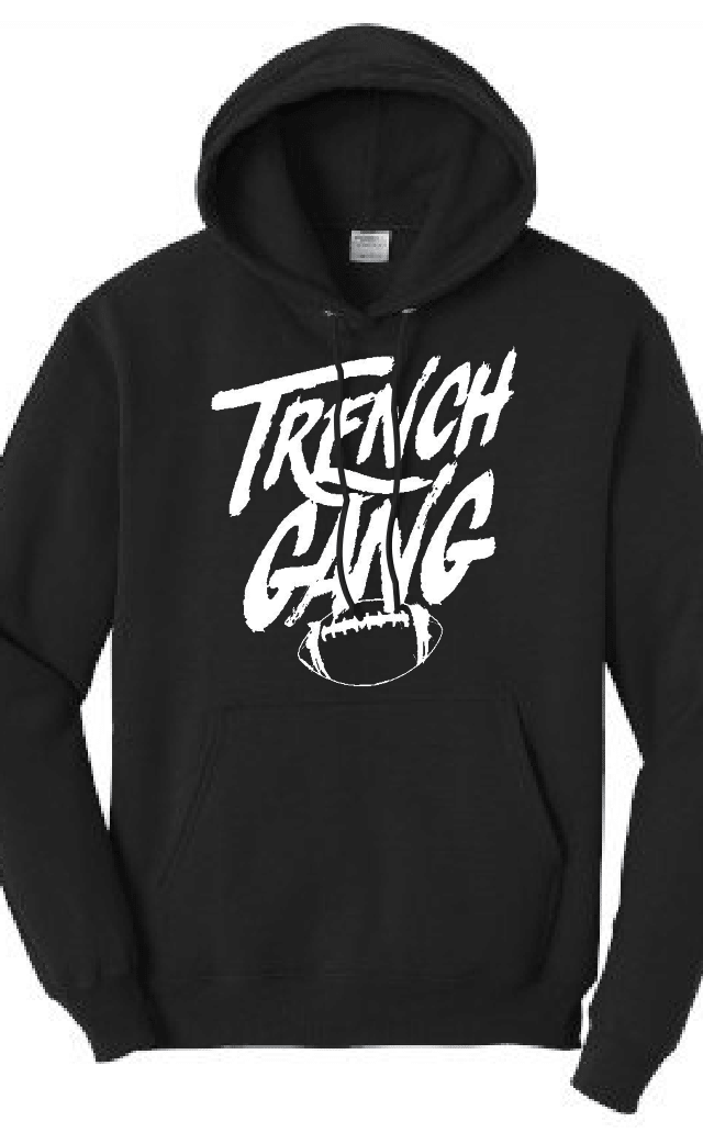 TRENCH GANG (White) - Youth Hoodie
