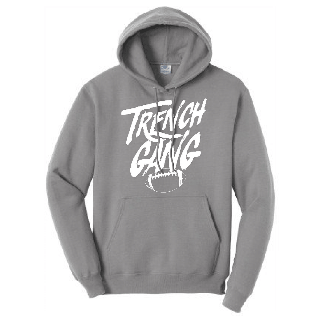 TRENCH GANG (White) - Youth Hoodie