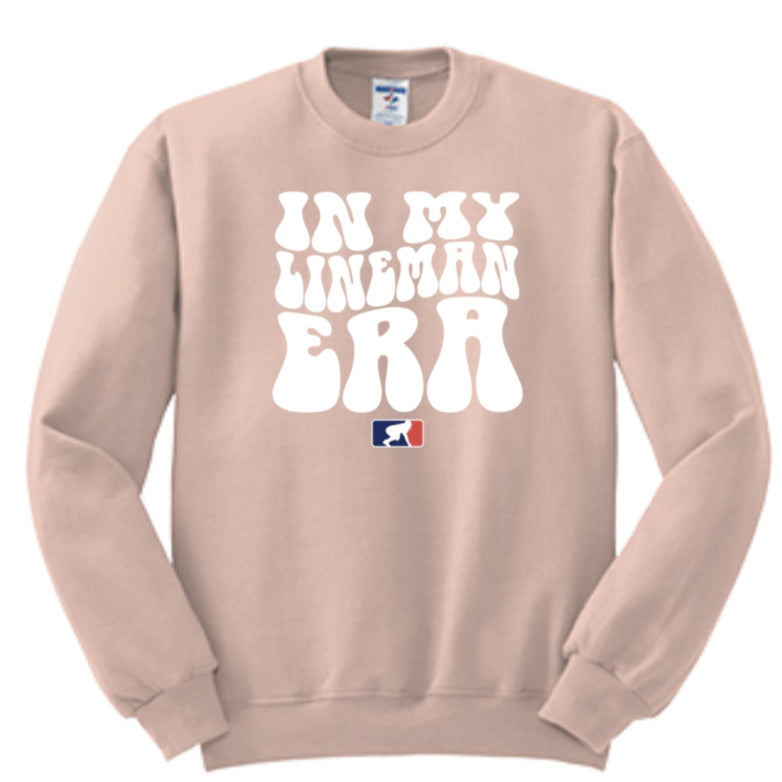 IN MY LINEMAN ERA (White) - Crewneck