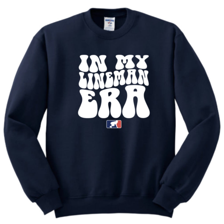 IN MY LINEMAN ERA (White) - Crewneck