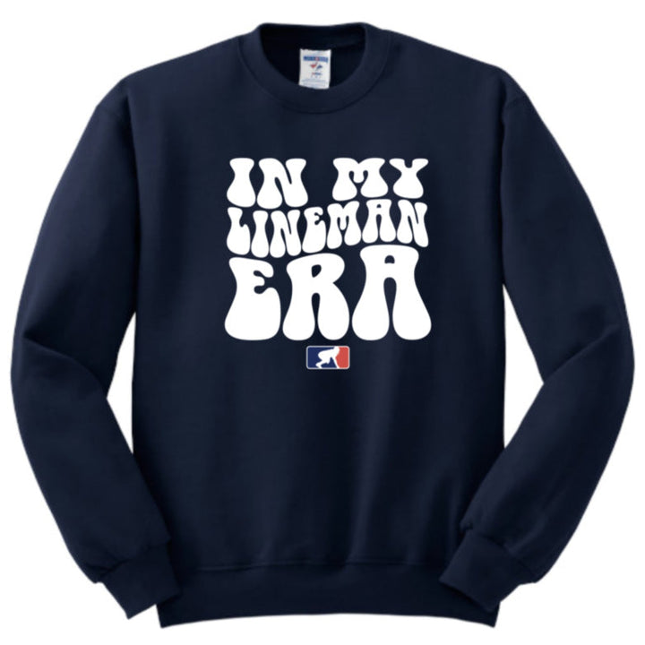 IN MY LINEMAN ERA (White) - Crewneck