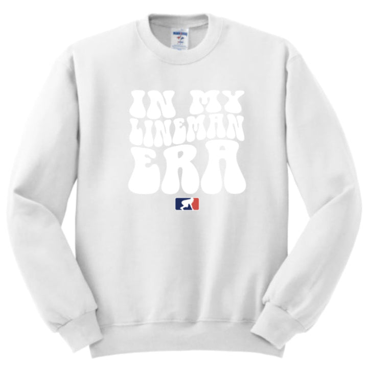 IN MY LINEMAN ERA (White) - Crewneck