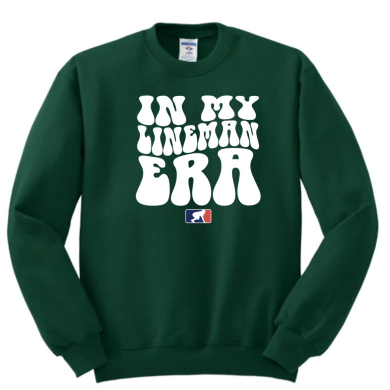 IN MY LINEMAN ERA (White) - Crewneck