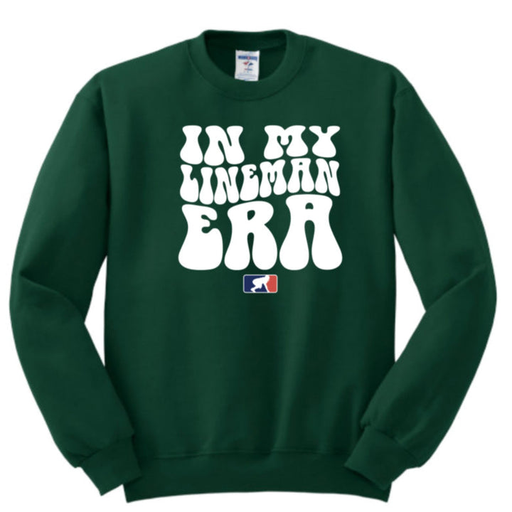 IN MY LINEMAN ERA (White) - Crewneck