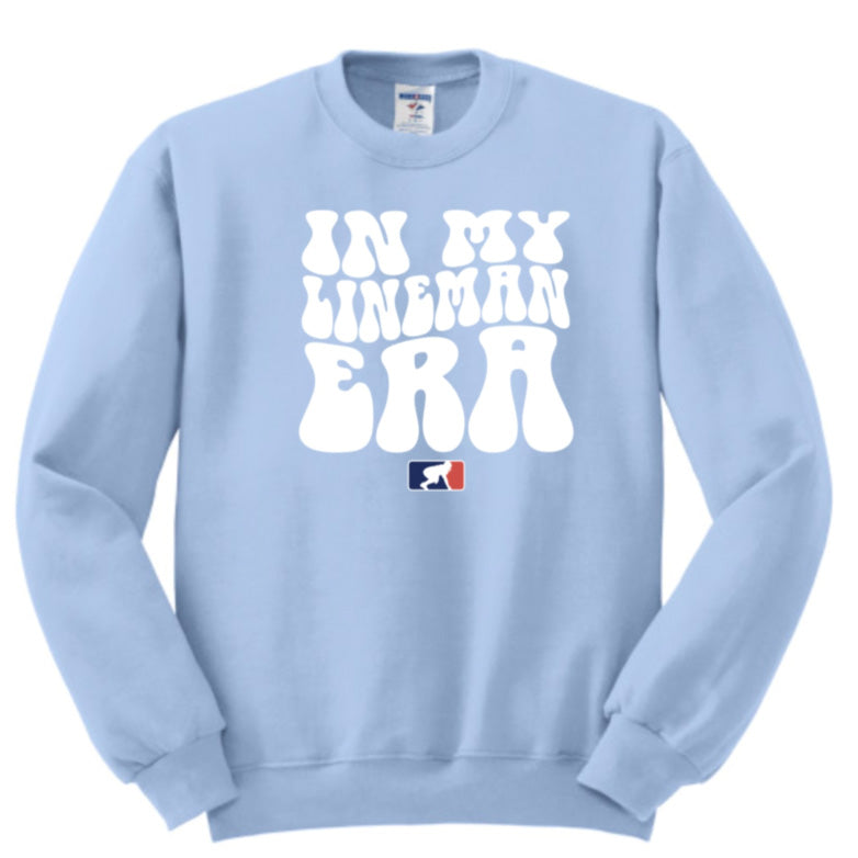 IN MY LINEMAN ERA (White) - Crewneck