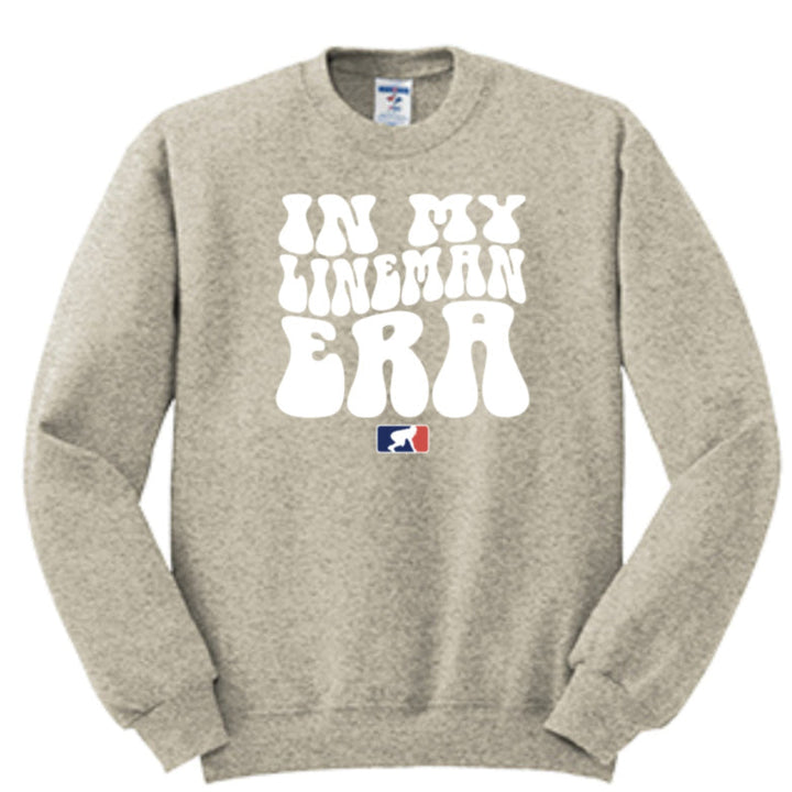 IN MY LINEMAN ERA (White) - Crewneck