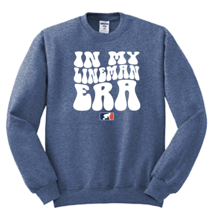 IN MY LINEMAN ERA (White) - Crewneck