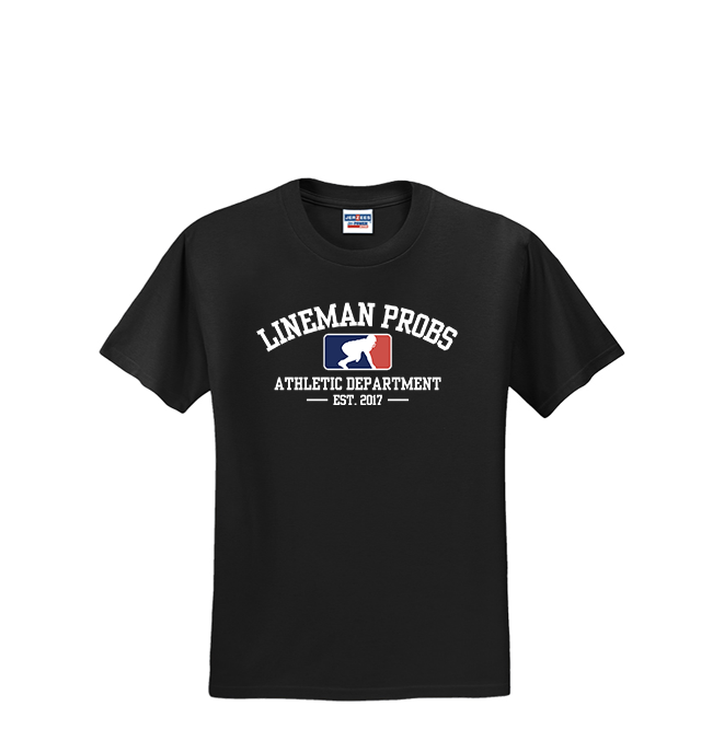 LINEMAN PROBLEMS ATHLETIC DEPT - T-Shirt