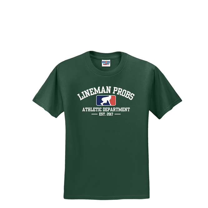 LINEMAN PROBLEMS ATHLETIC DEPT - T-Shirt
