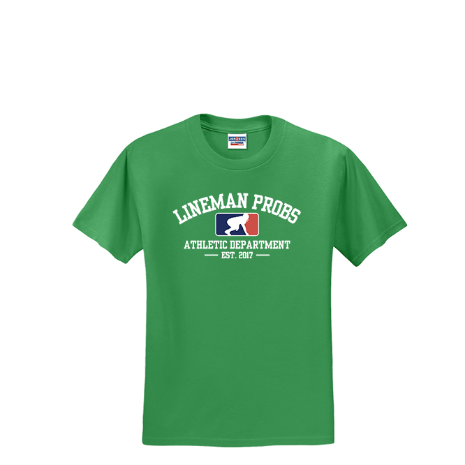 LINEMAN PROBLEMS ATHLETIC DEPT - T-Shirt