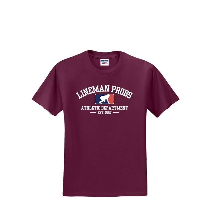 LINEMAN PROBLEMS ATHLETIC DEPT - T-Shirt