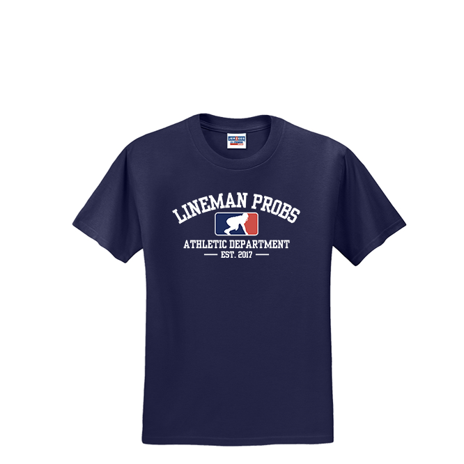 LINEMAN PROBLEMS ATHLETIC DEPT - T-Shirt