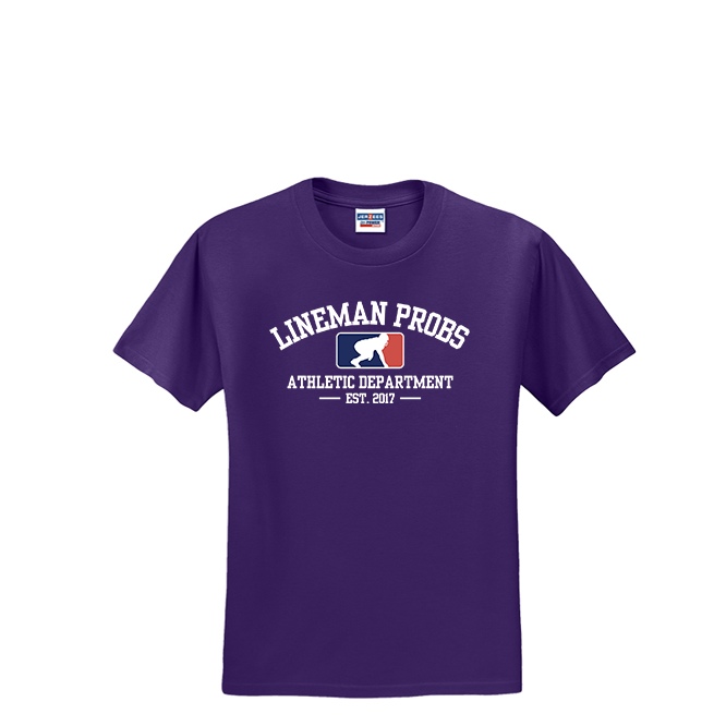 LINEMAN PROBLEMS ATHLETIC DEPT - T-Shirt