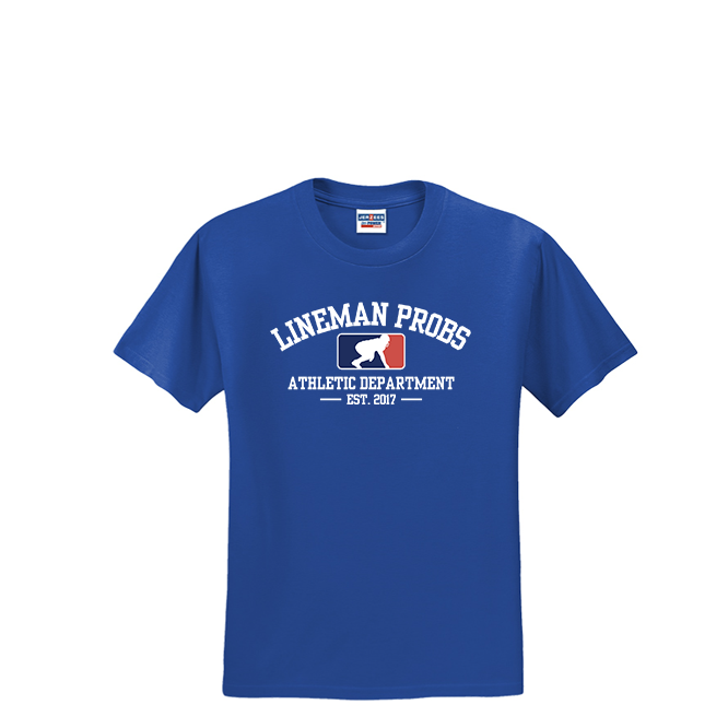 LINEMAN PROBLEMS ATHLETIC DEPT - T-Shirt